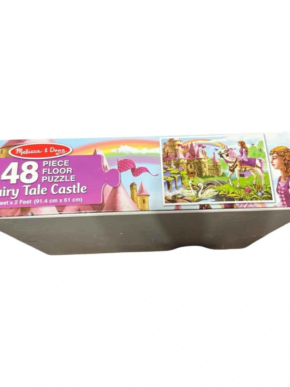 Melissa & Doug Fairy Tale Castle 48 Piece Floor Puzzle Princess Unicorn 3+